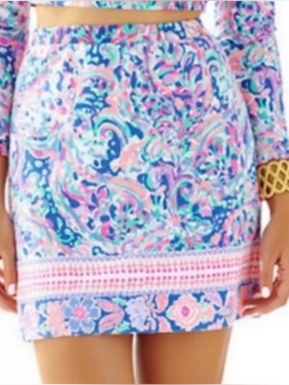 NEW Lilly Pulitzer Boca Chica stretch skirt Small